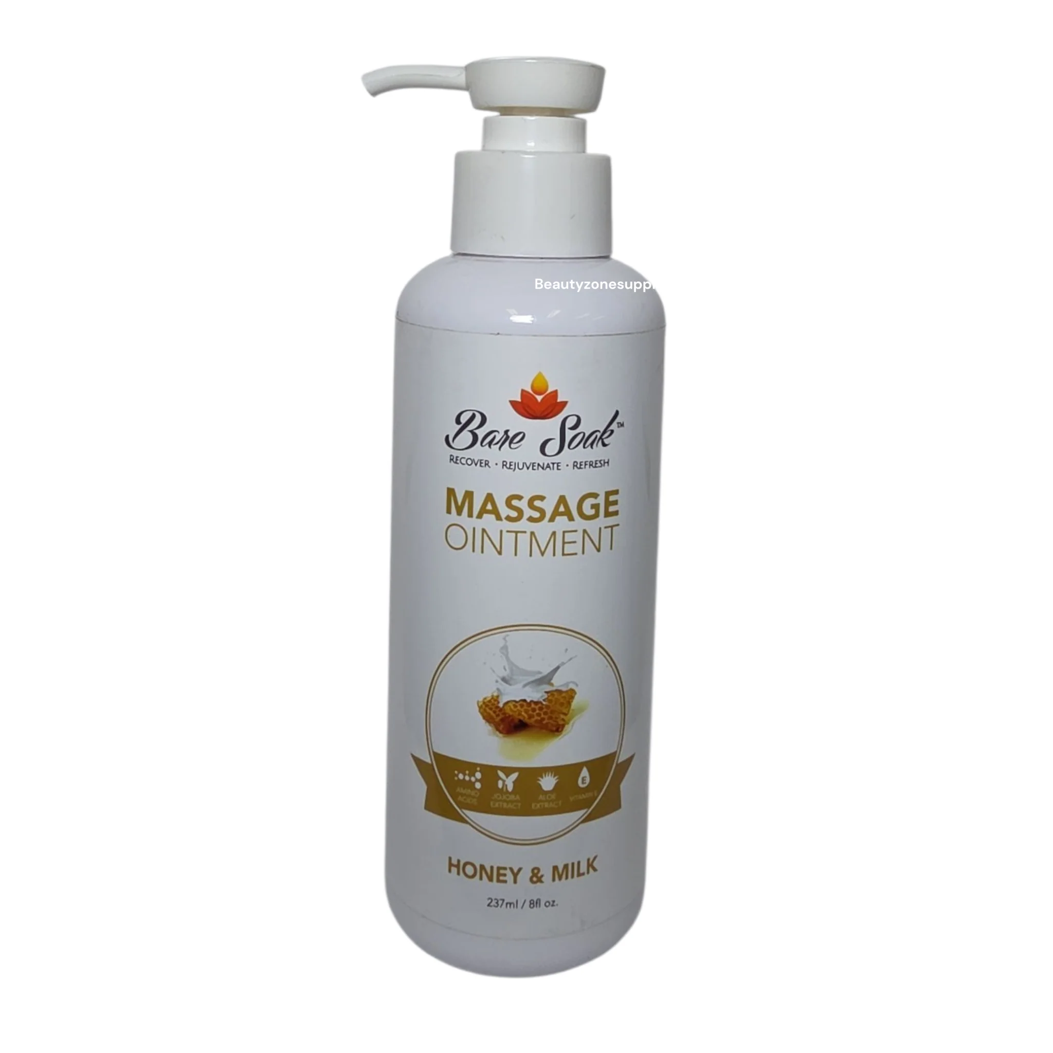 Bare Soak Massage Ointment Lotion (Honey&Milk) 8oz