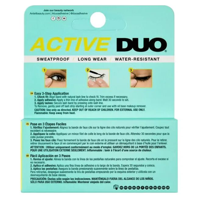 Ardell Duo - Active Black Adhesive 4.6 g / net wt 0.16 oz #64671 - Image 2