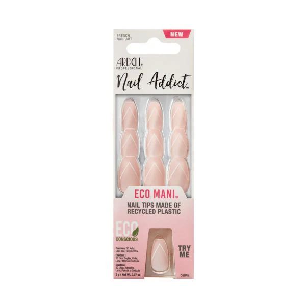Ardell Press-on Nails Nail Addict Eco Mani French Nail Art #58639