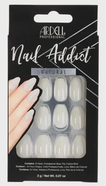 Ardell Press-on Nails Nail Addict Natural Ballerina  #61552