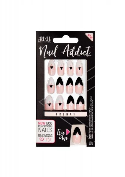 Ardell Press-on Nails Nail Addict Eco Avant Garde French  #67213