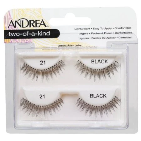 Andrea Twin Pack Lashes Black 21 #61792 - Image 2