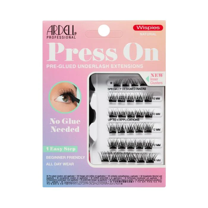 Ardell Eyelash Active Press On Pre- Glued Underlash Extensions 30 pc Wispies Natural #38674