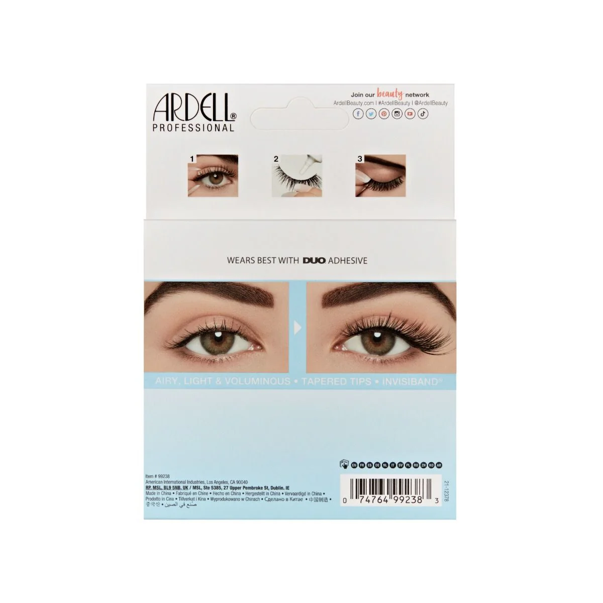 Ardell Eyelash Light As Air 523 4 Pack #99238 - Image 2