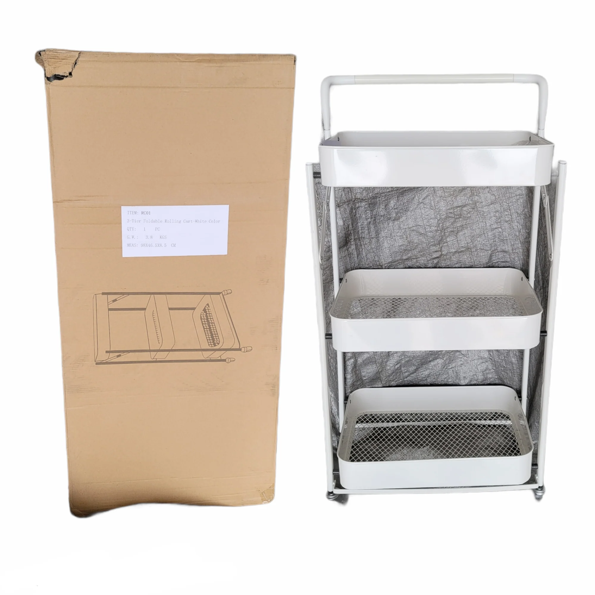 Beauty trolley White RC01 - Image 2
