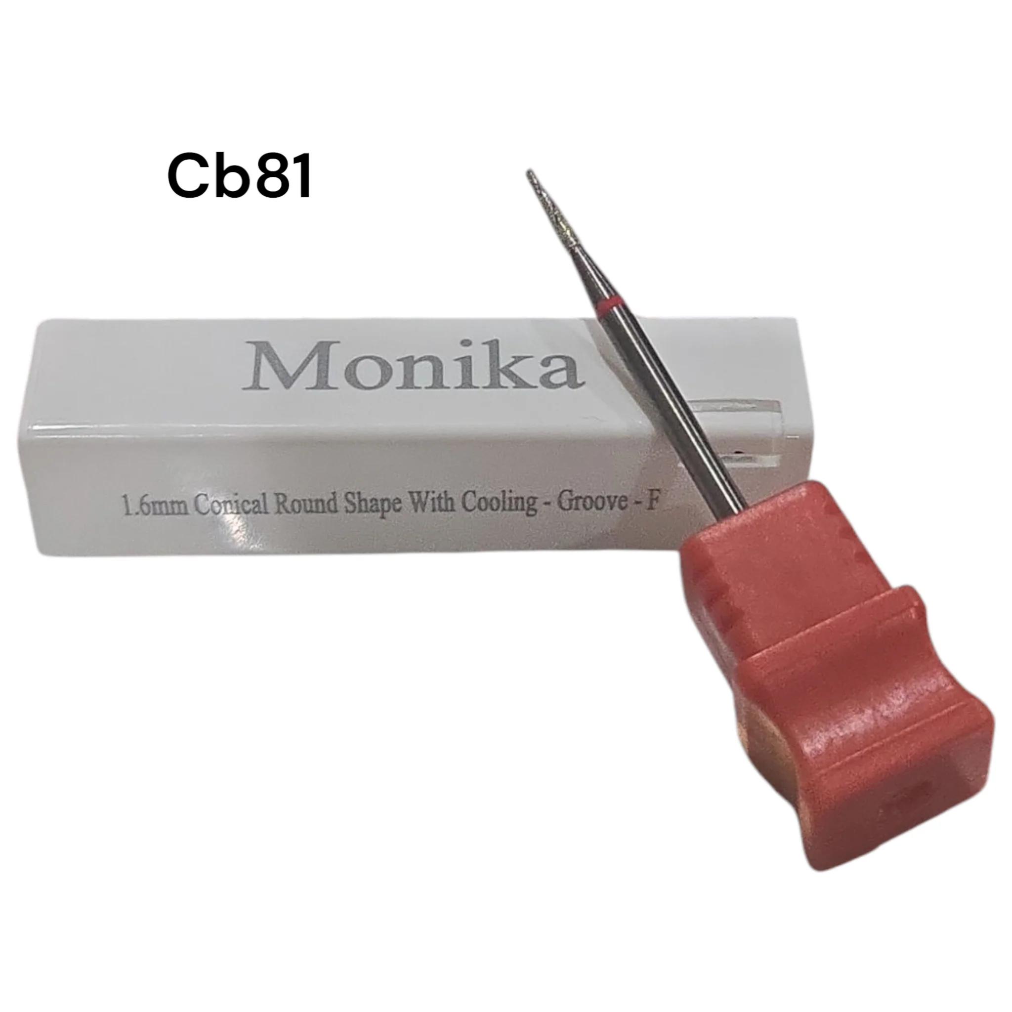 Monika Carbide Bits Conical Round Groove Shape 3/32