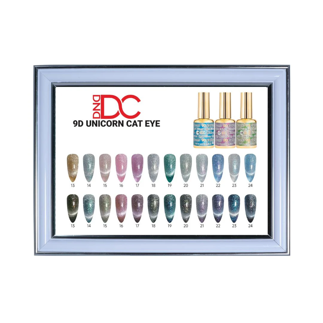 DC Framed Color Chart 9D Cat Eye Unicorn Set 2