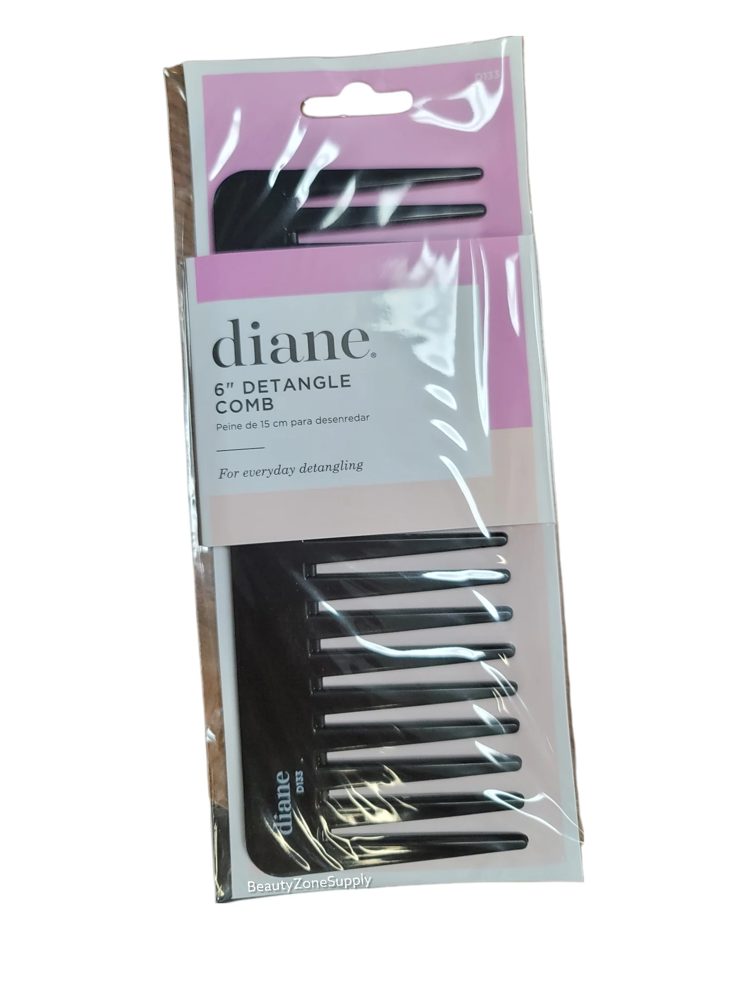 Diane 6" Detangle Comb Black D133