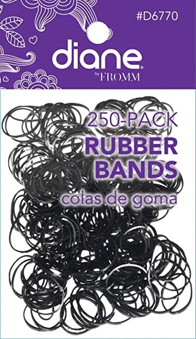 Diane Rubber Bands 250-pack Black D6770 - Image 2