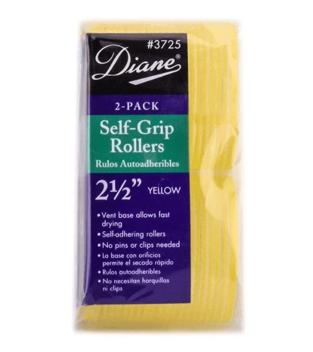 Diane Self Grip Rollers Yellow 2-1/2 2 Pack #D3725 - Image 2