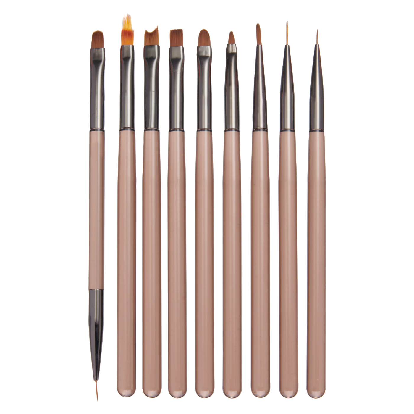 DL Pro Nail Art Brush Set - 9 pc. Item#DL-C579
