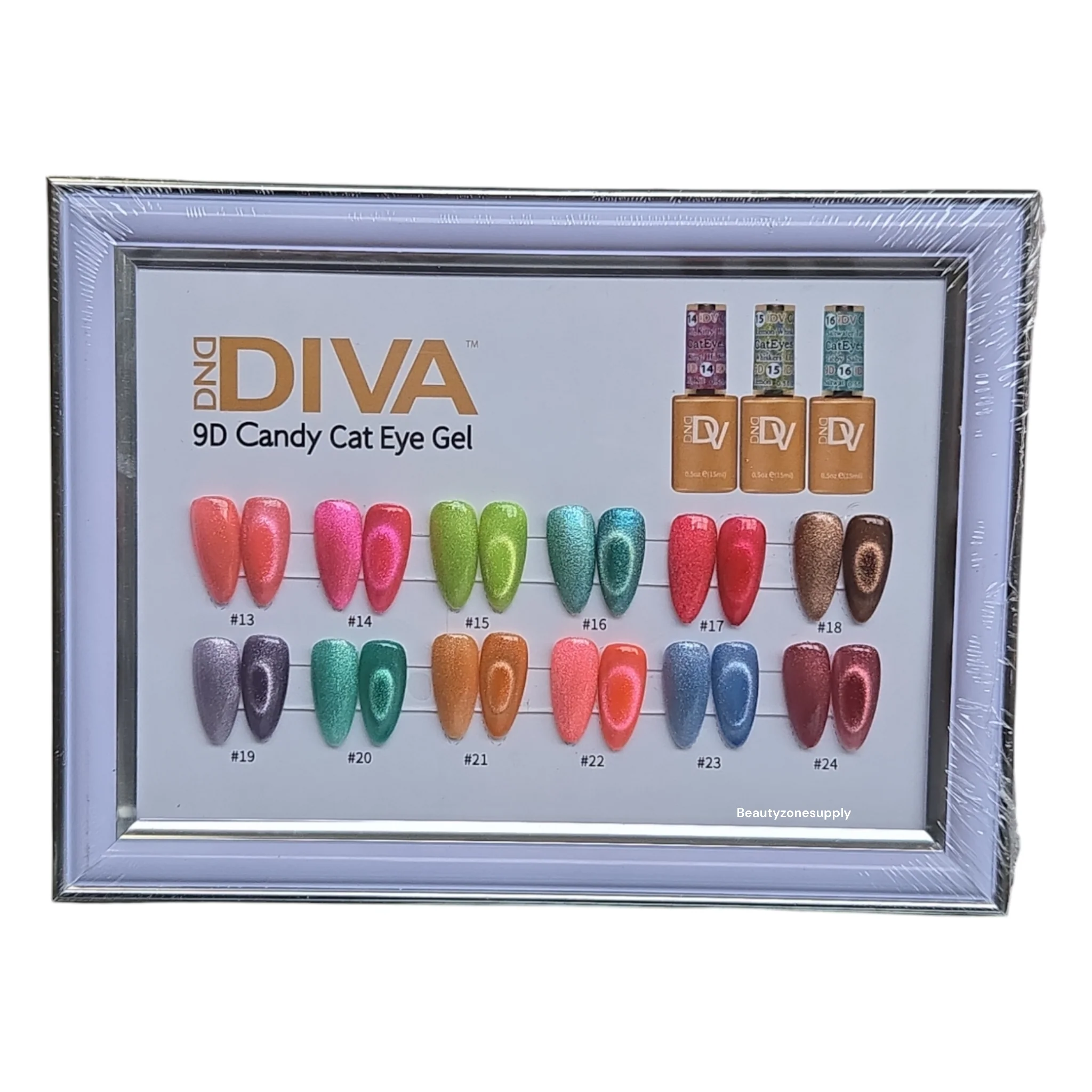 DND Diva 9D Candy Cat Eye Gel #15 Lemon Whiskers - Image 2