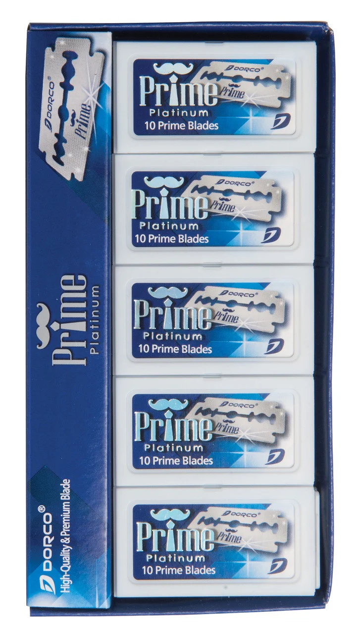 Dorco 100 Piece Prime Platinum Double Edge Razor Blades