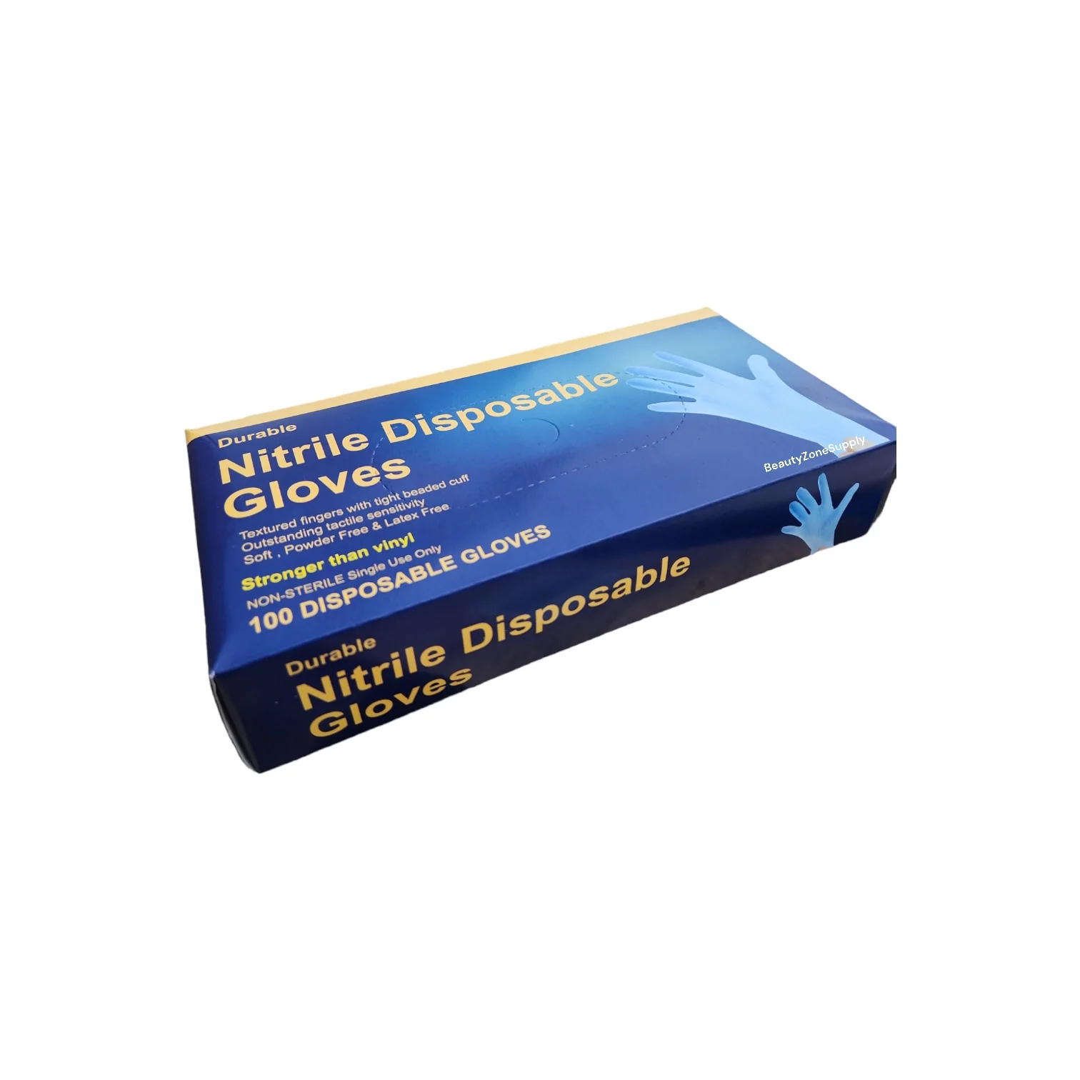 Durable Nitrile Disposable Gloves Case 10 box Blue - Image 5