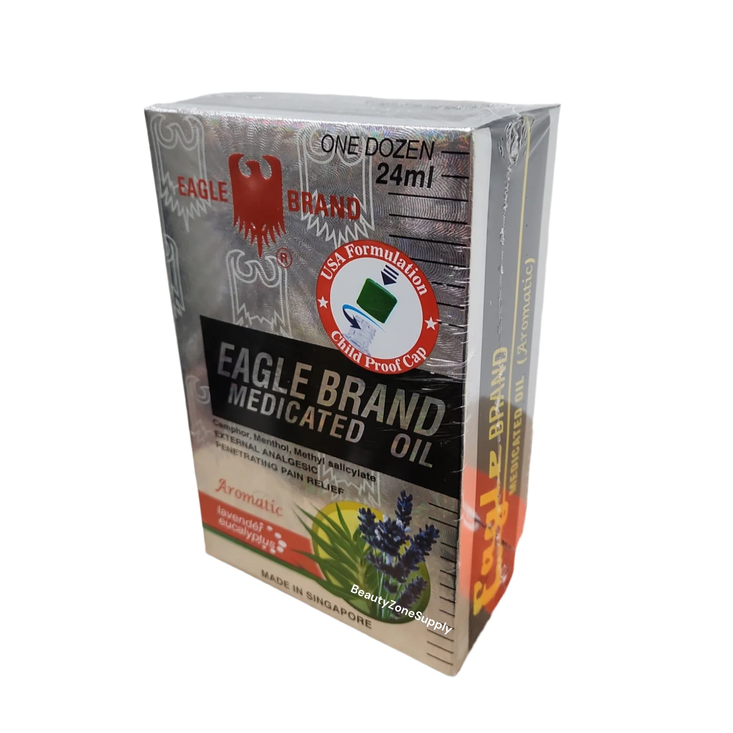 Eagle Brand Medicated Lavender Oil Dầu gió Trang con ó 24 mL (one Dozen) - Image 2