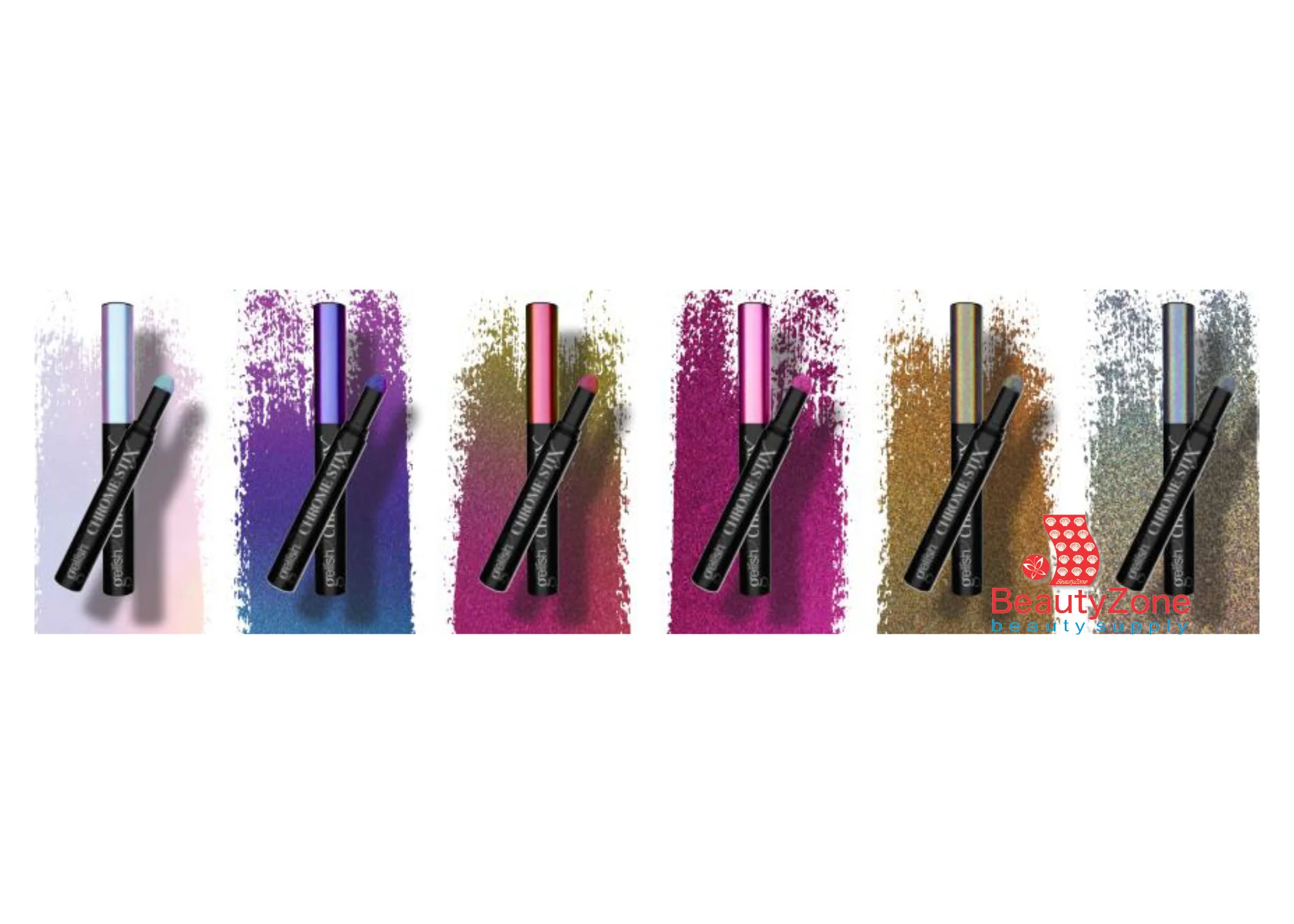 Gelish Chrome Stix Gold Holographic 0.17 oz #1168196 - Image 4