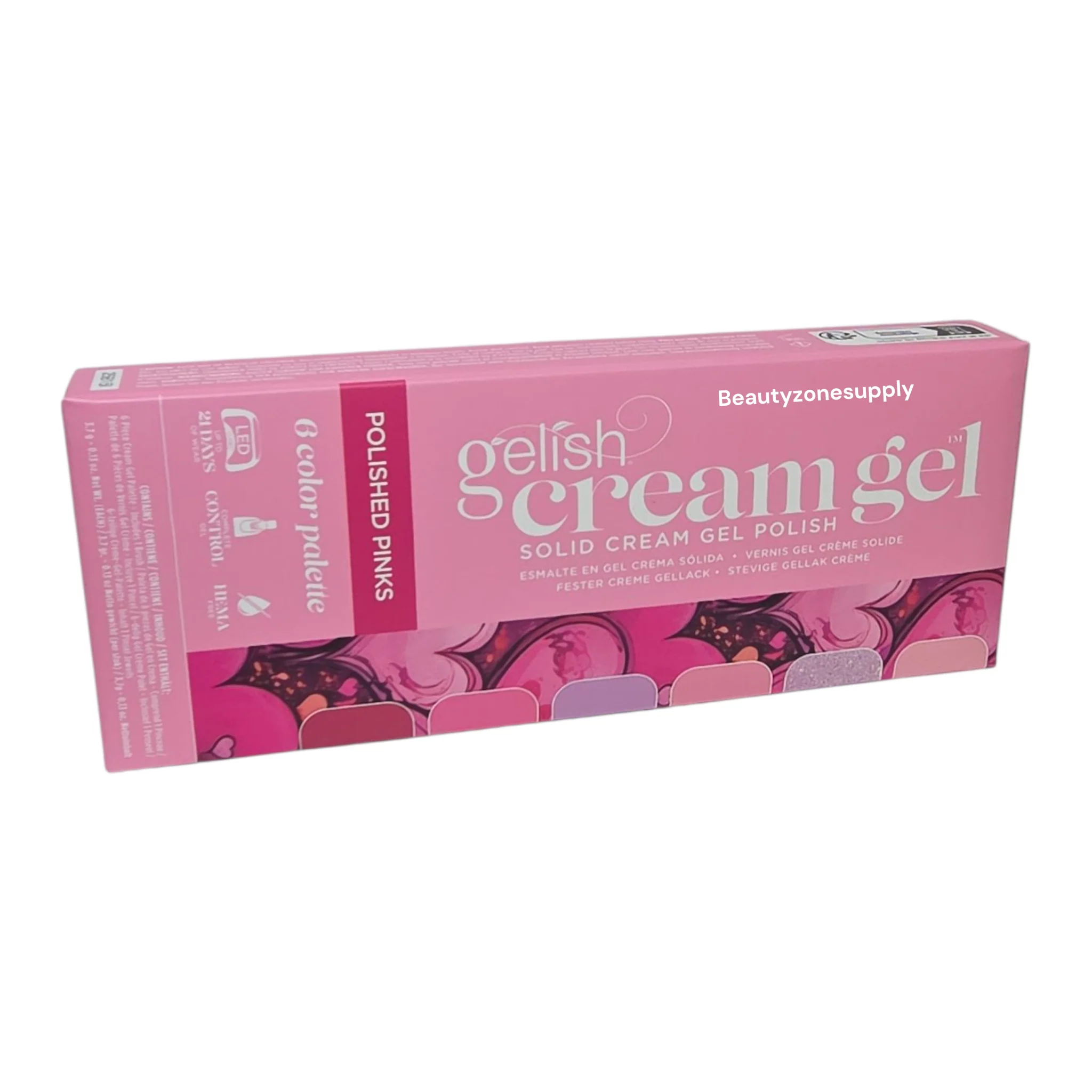 Gelish Cream Gel 6pc Palette - Polished Pinks #1121821 - Image 3