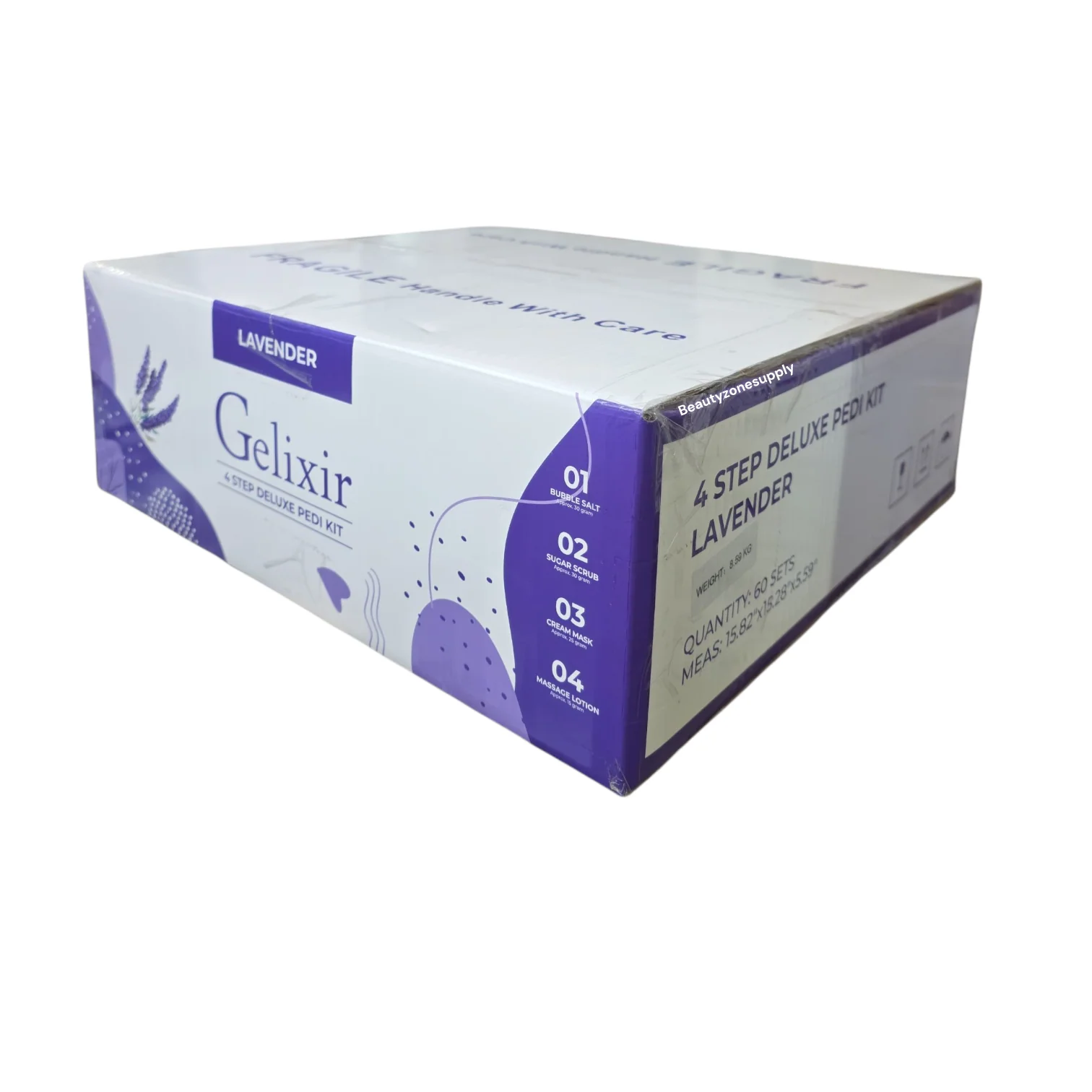 Gelixir Pedi 4 In 1 Pack Bubble Sugar Mask Lotion Case 60 sets - Image 2