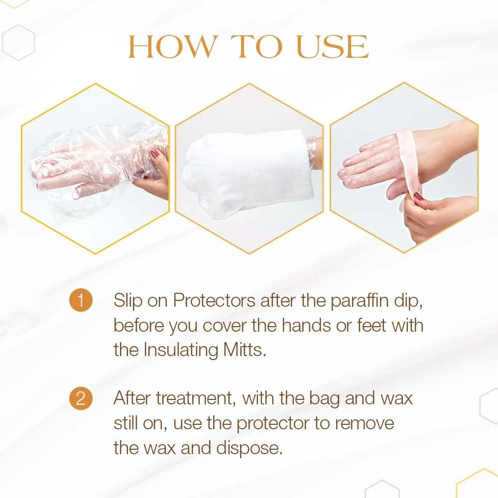 GiGi Paraffin Hand Foot Protectors Plastic 26 ct Box #0915 - Image 2