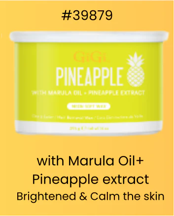 GiGi Wax Can Neon Soft Wax Pineapple 14 oz #39879