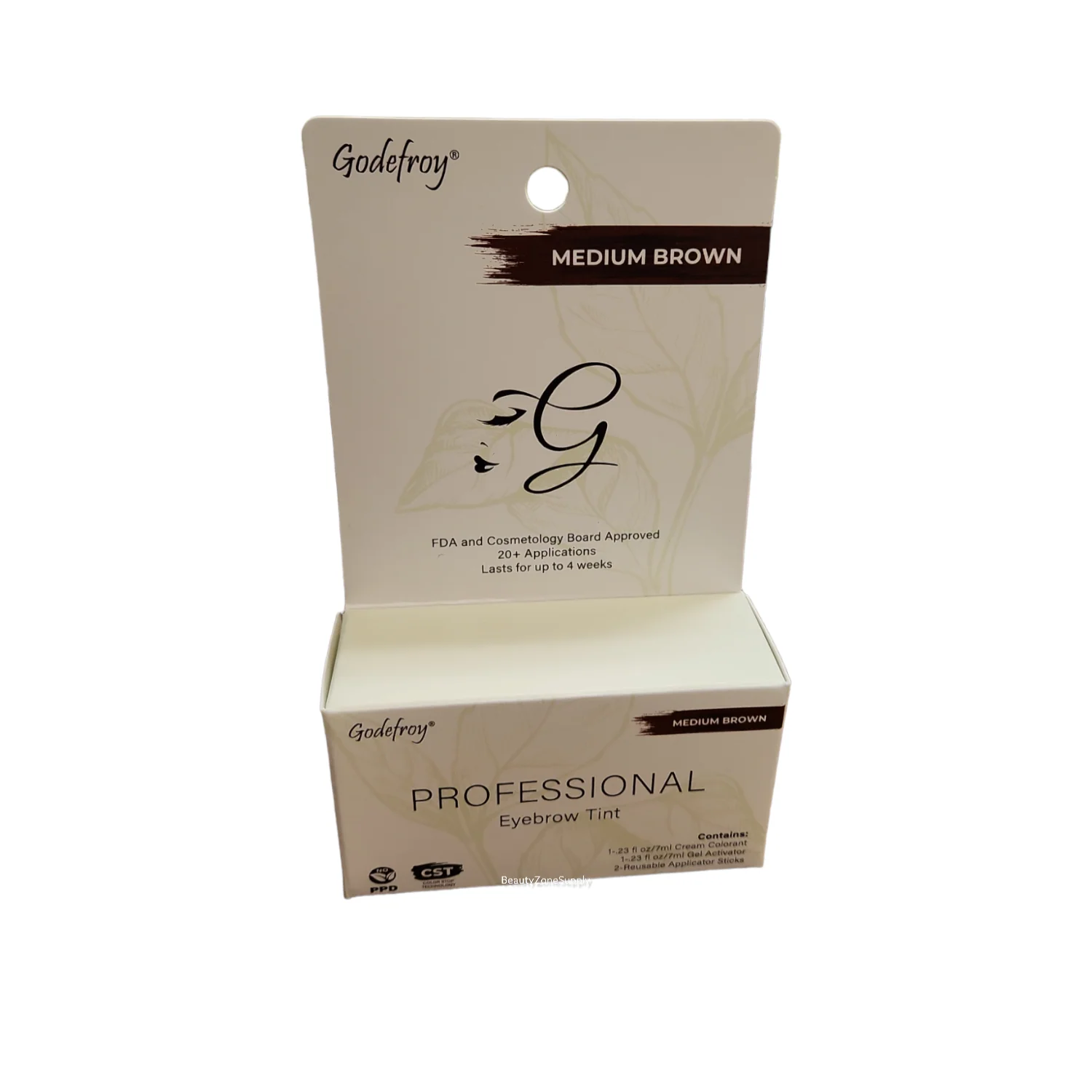 Godefroy Professional Eyebrow Tint 20 Application Medium Brown - Image 2