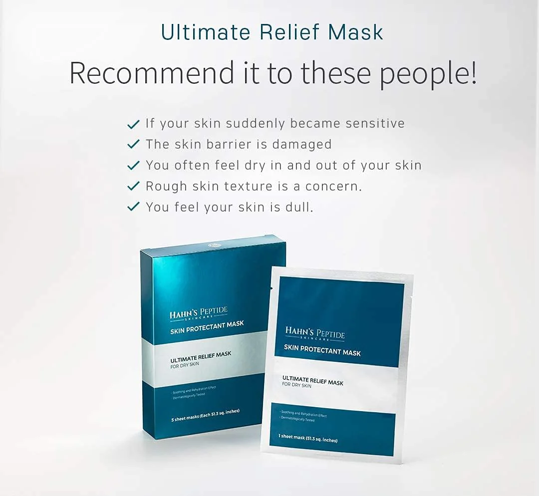 Hahn's Peptide Skin Care Ultimate Relief Mask 5 Sheets - Image 9