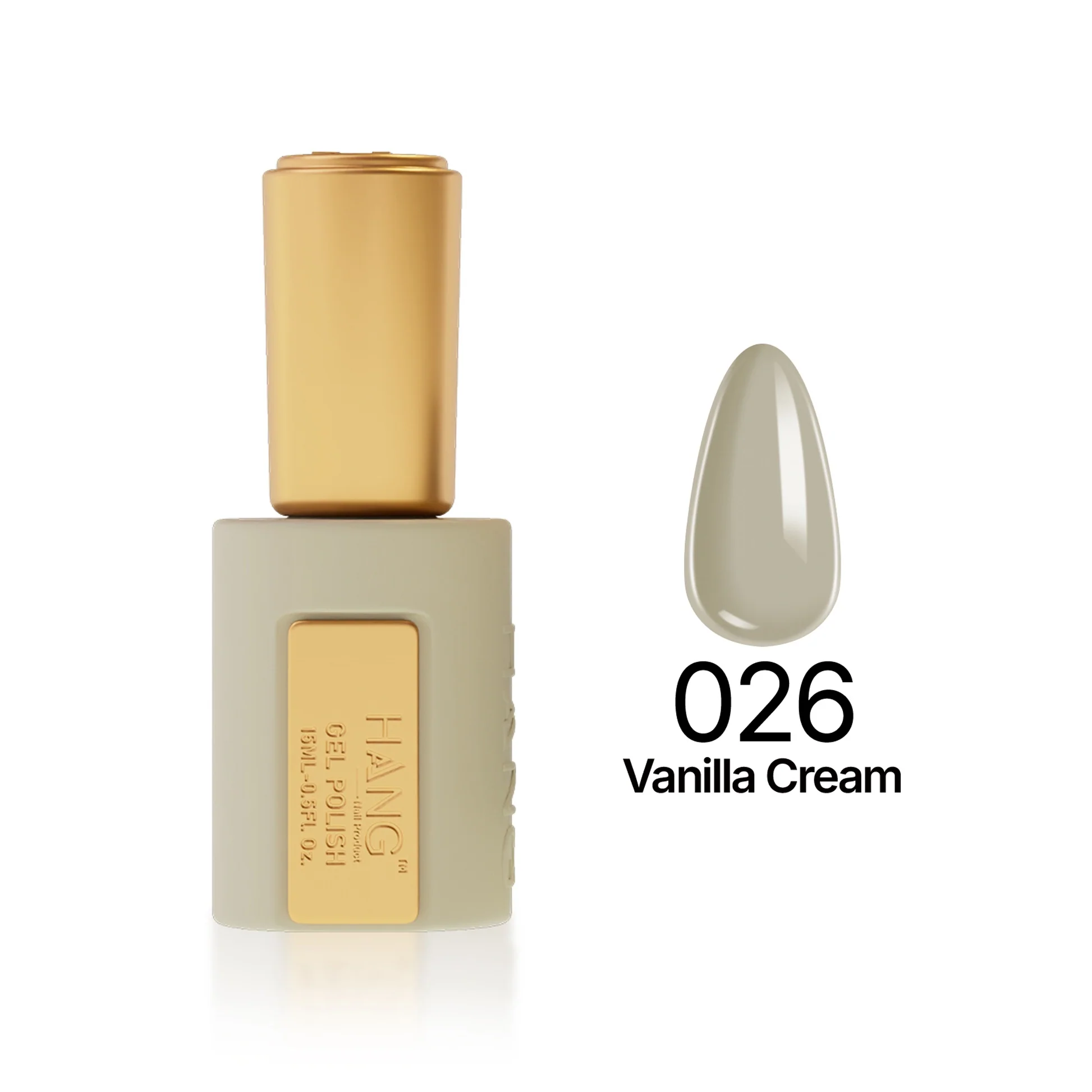 Hang 4 in 1 Gel Premium 026 Vanilla Cream – 0.5 oz
