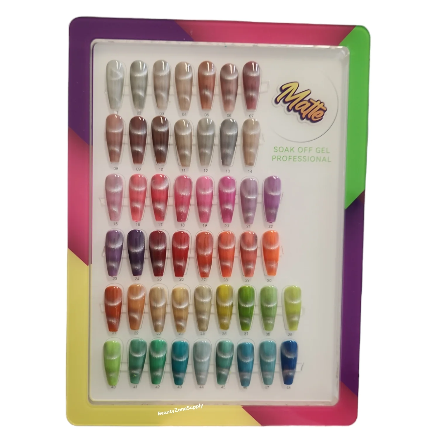 Hang Gel Neon Collection Glossy Matte Set 48 color - Image 3
