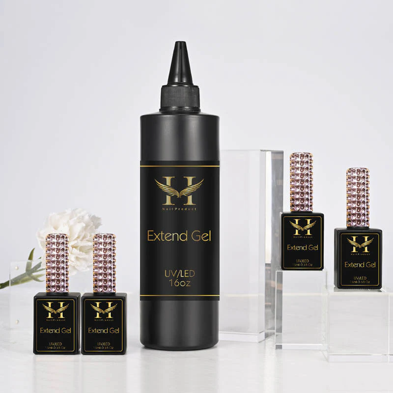 Hang Gel x Tip Press On Extend Gel 1 Refill 500 ml 4 bottle 2 Jar - Image 2