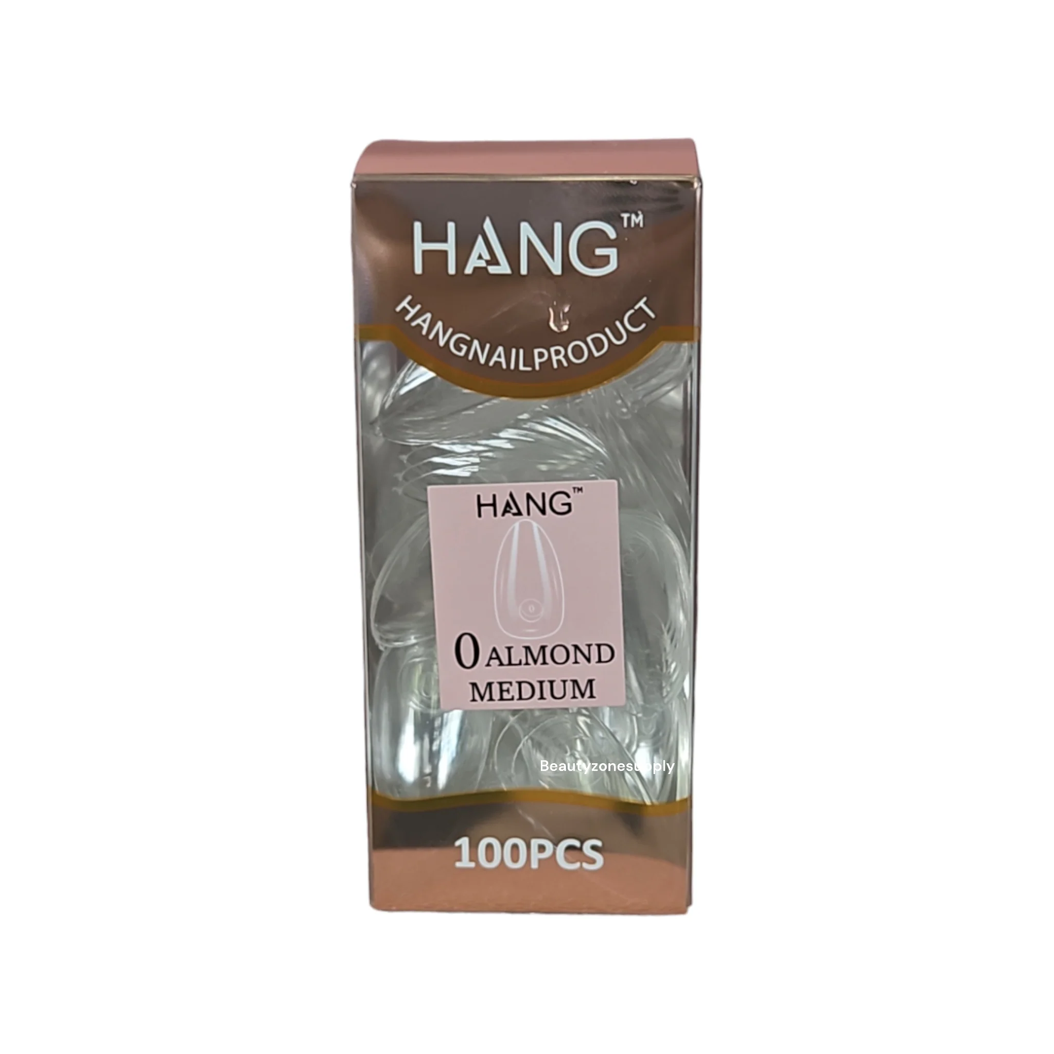 Hang Gel x Tips Premium 100 pc Refill Box Almond Medium - Image 2