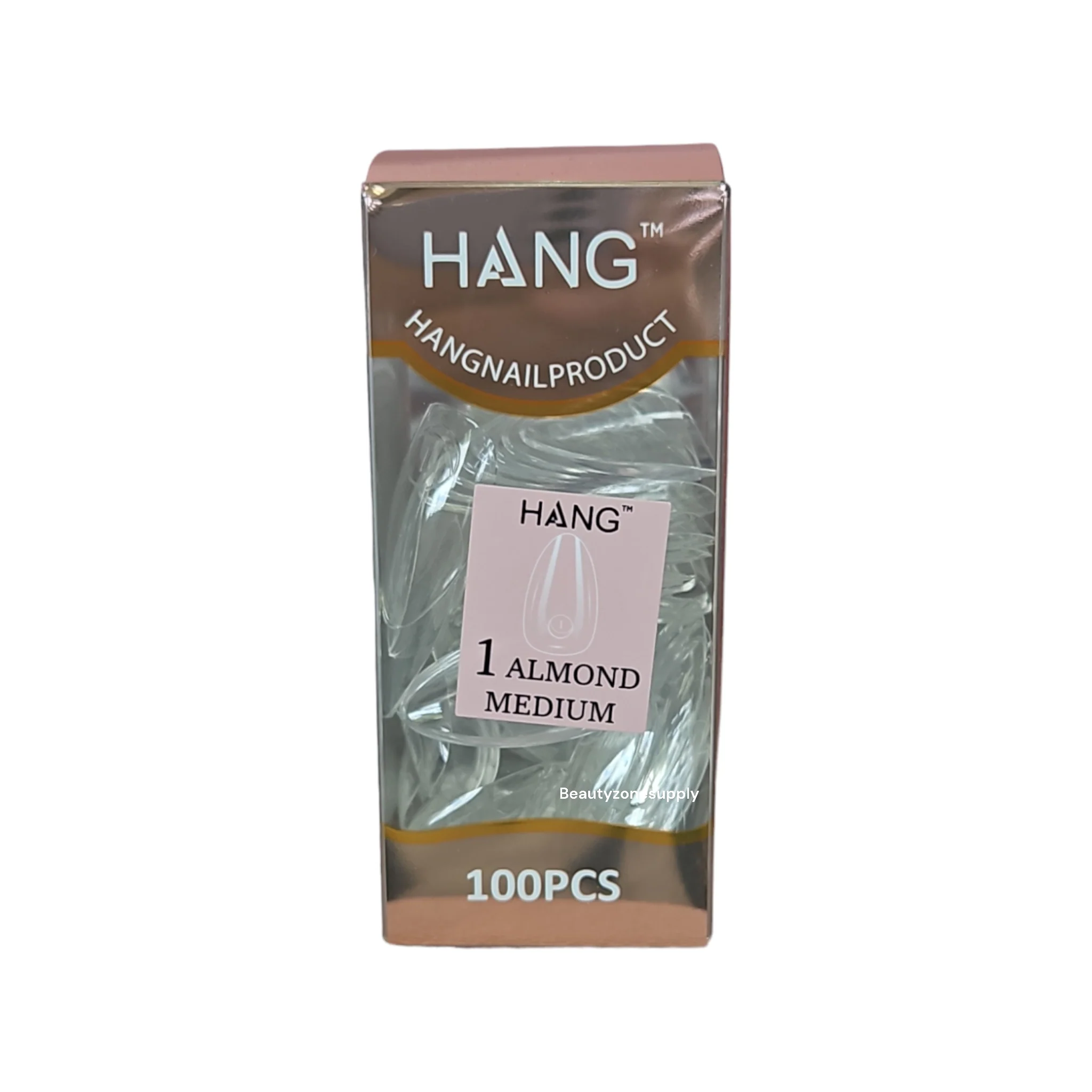 Hang Gel x Tips Premium 100 pc Refill Box Almond Medium - Image 3