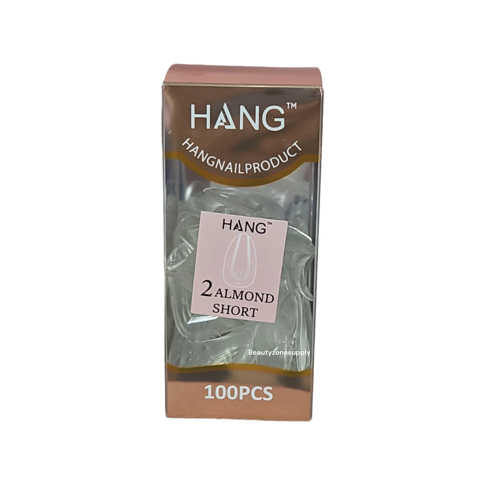 Hang Gel x Tips Premium 100 pc Refill Box Almond Short - Image 4
