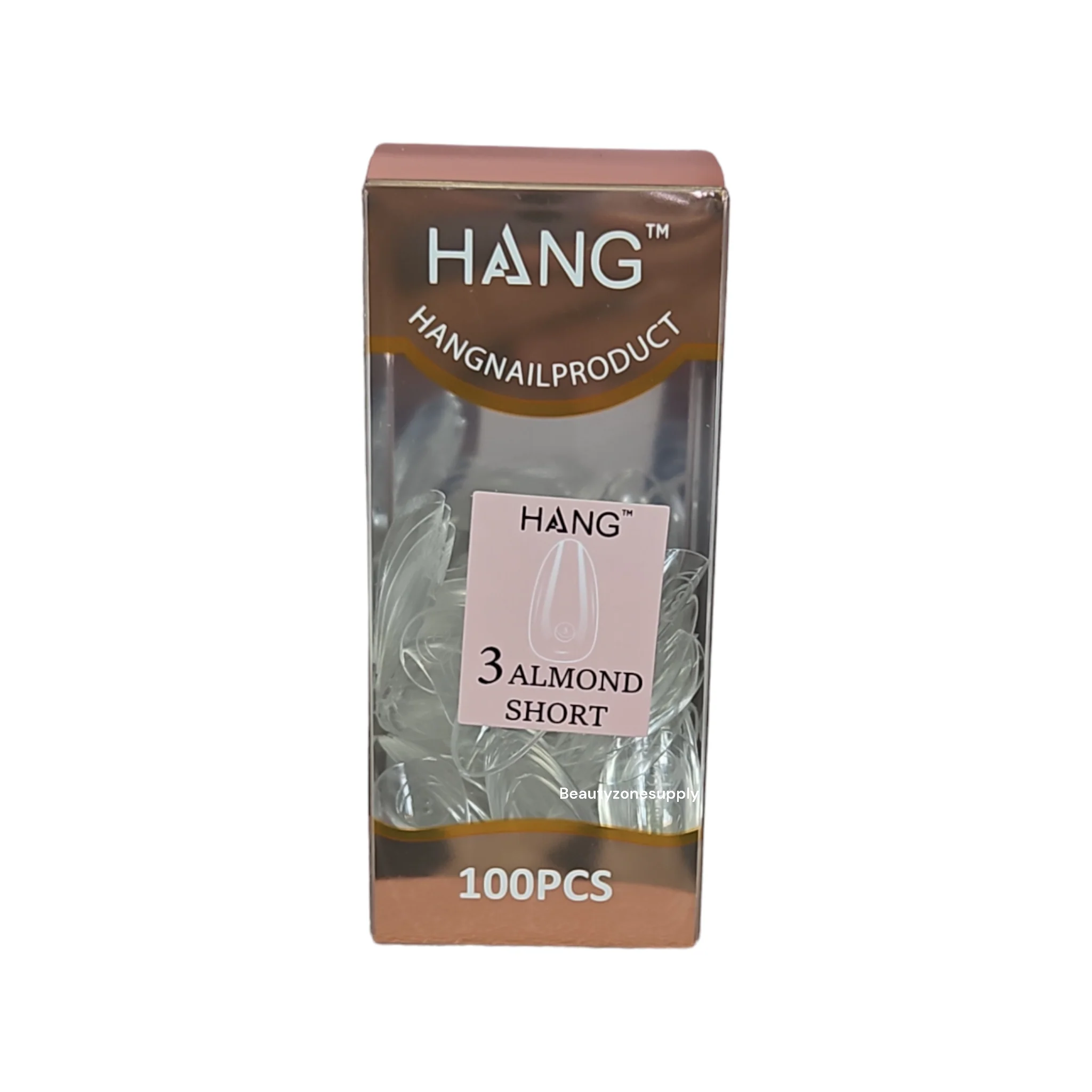 Hang Gel x Tips Premium 100 pc Refill Box Almond Short - Image 5