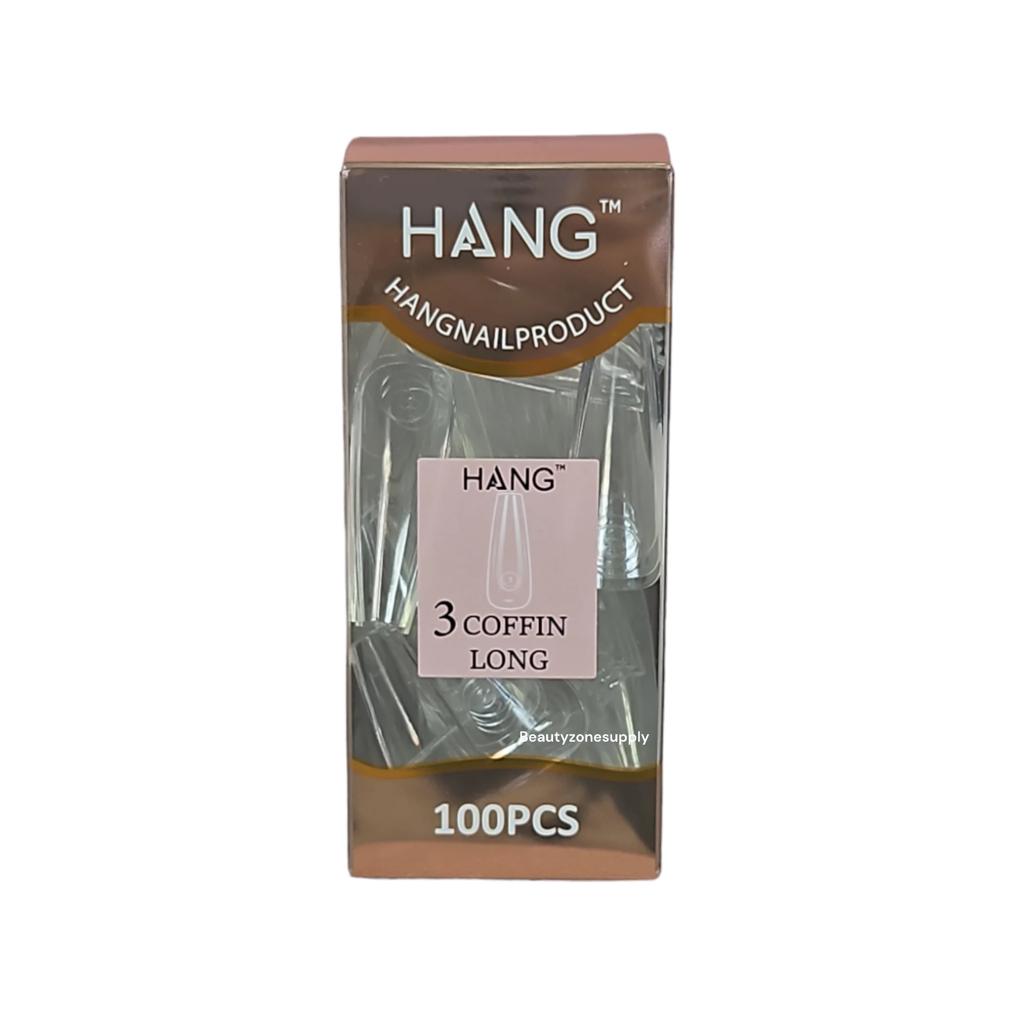 Hang Gel x Tips Premium 100 pc Refill Box Coffin Long - Image 5