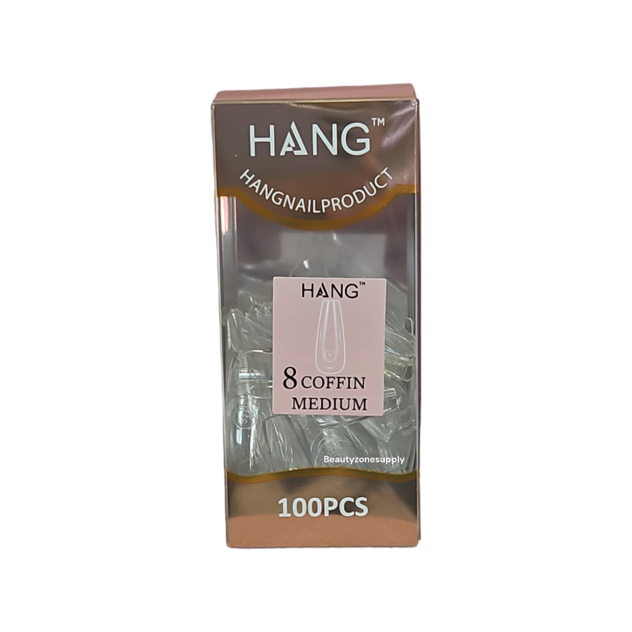 Hang Gel x Tips Premium 100 pc Refill Box Coffin Medium - Image 10