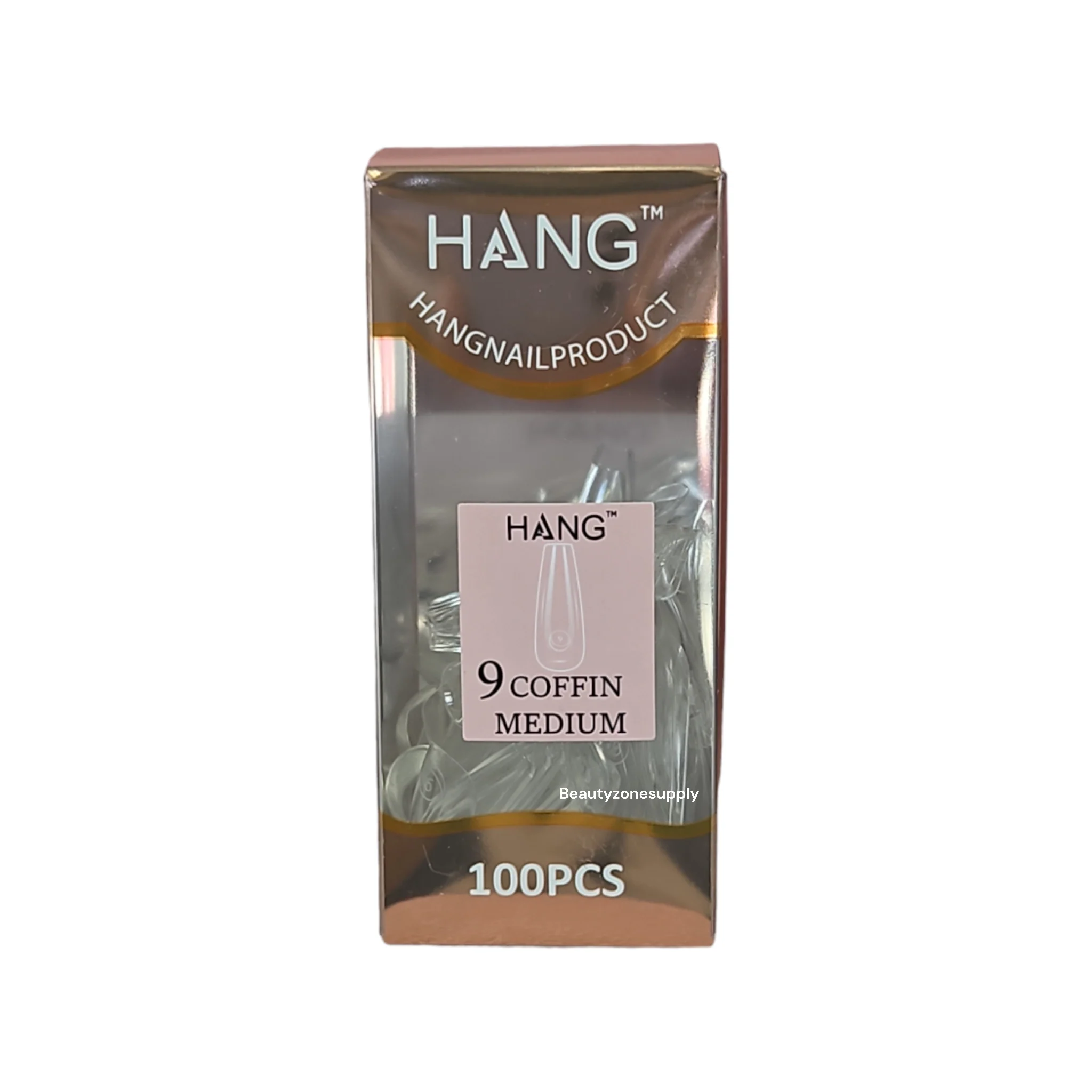 Hang Gel x Tips Premium 100 pc Refill Box Coffin Medium - Image 11