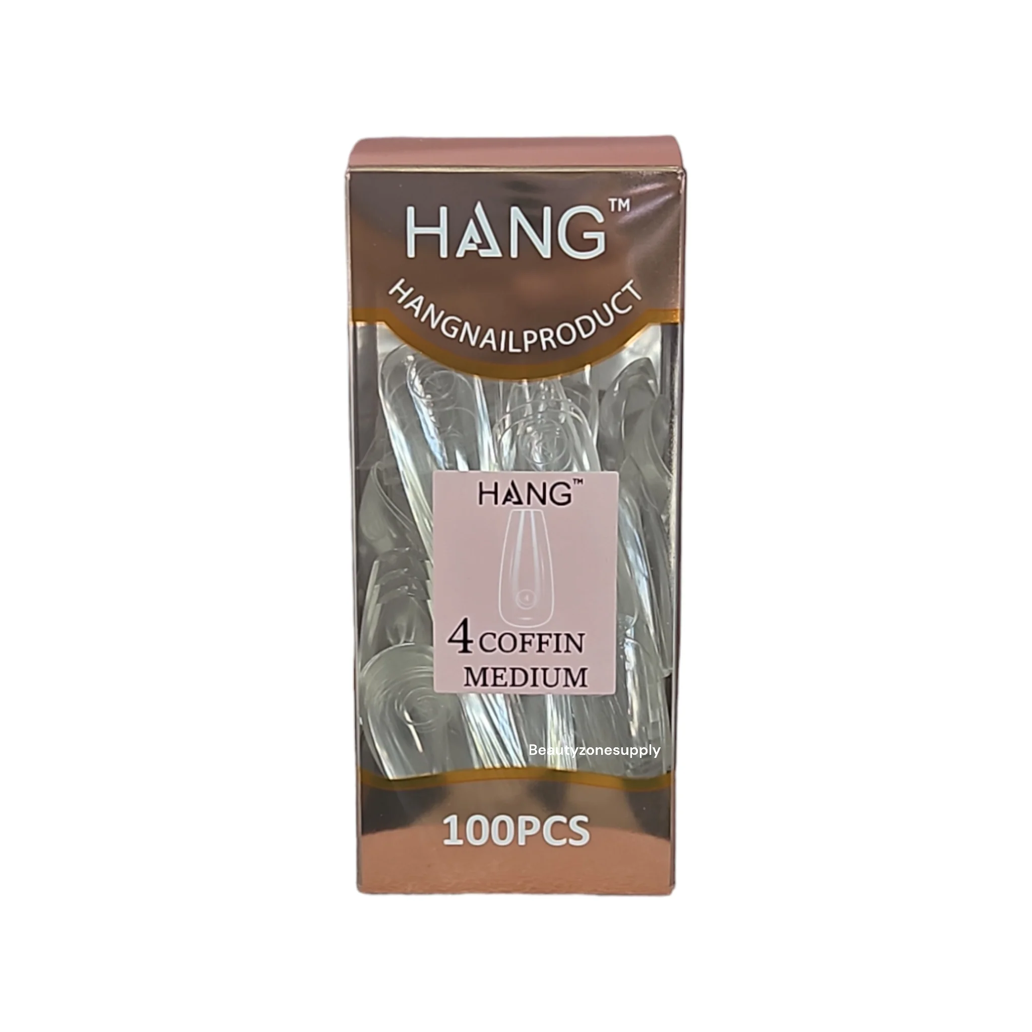 Hang Gel x Tips Premium 100 pc Refill Box Coffin Medium - Image 6