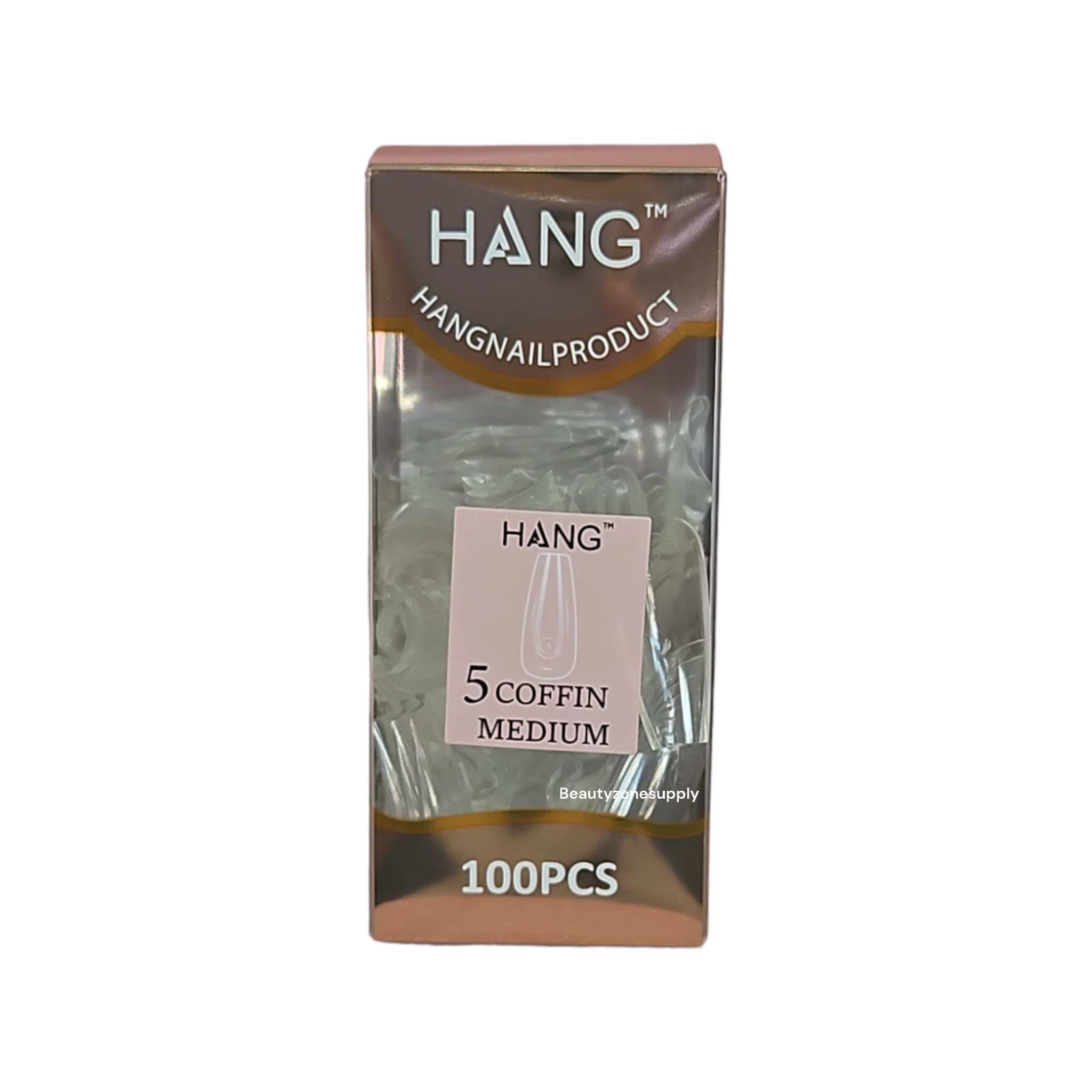 Hang Gel x Tips Premium 100 pc Refill Box Coffin Medium - Image 7