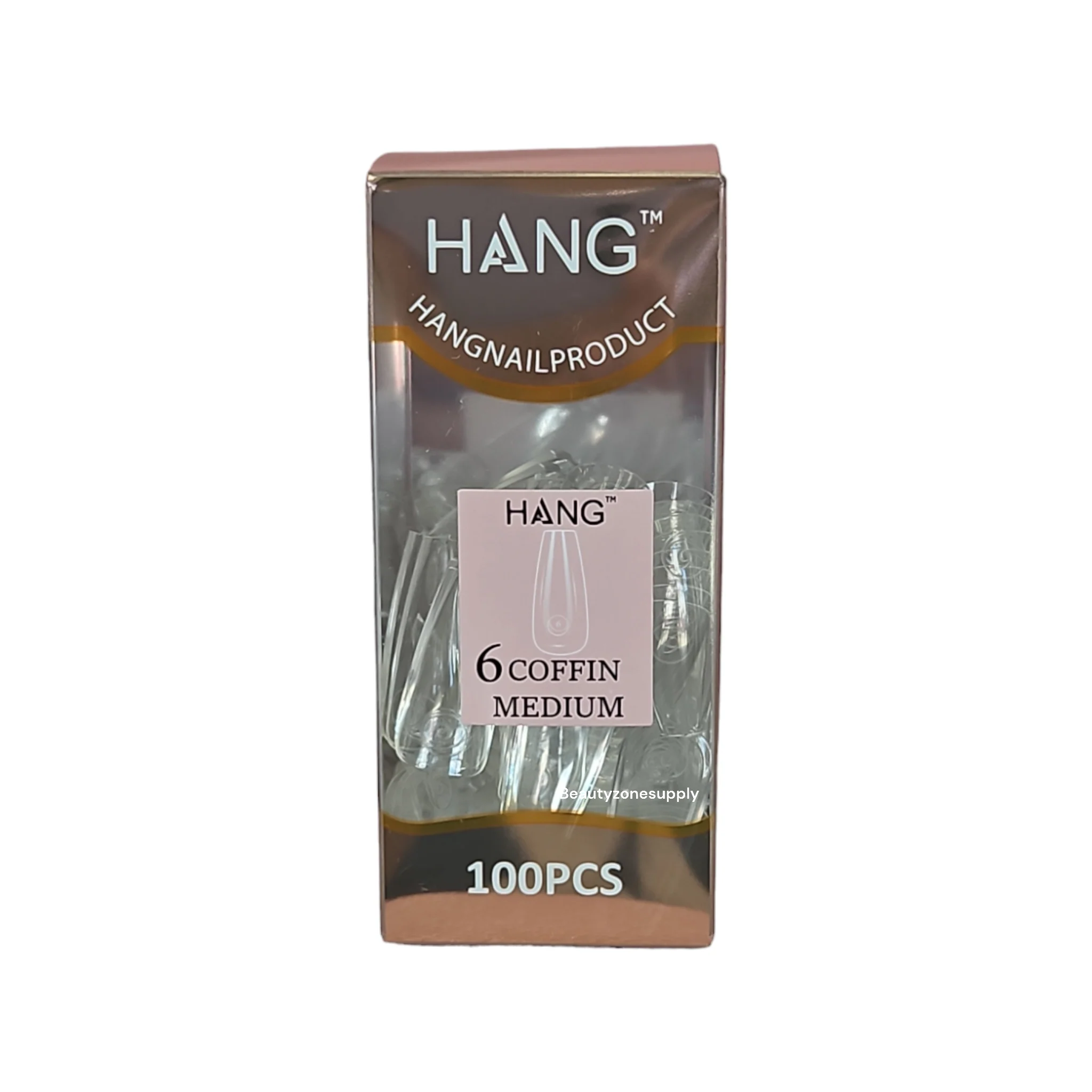 Hang Gel x Tips Premium 100 pc Refill Box Coffin Medium - Image 8