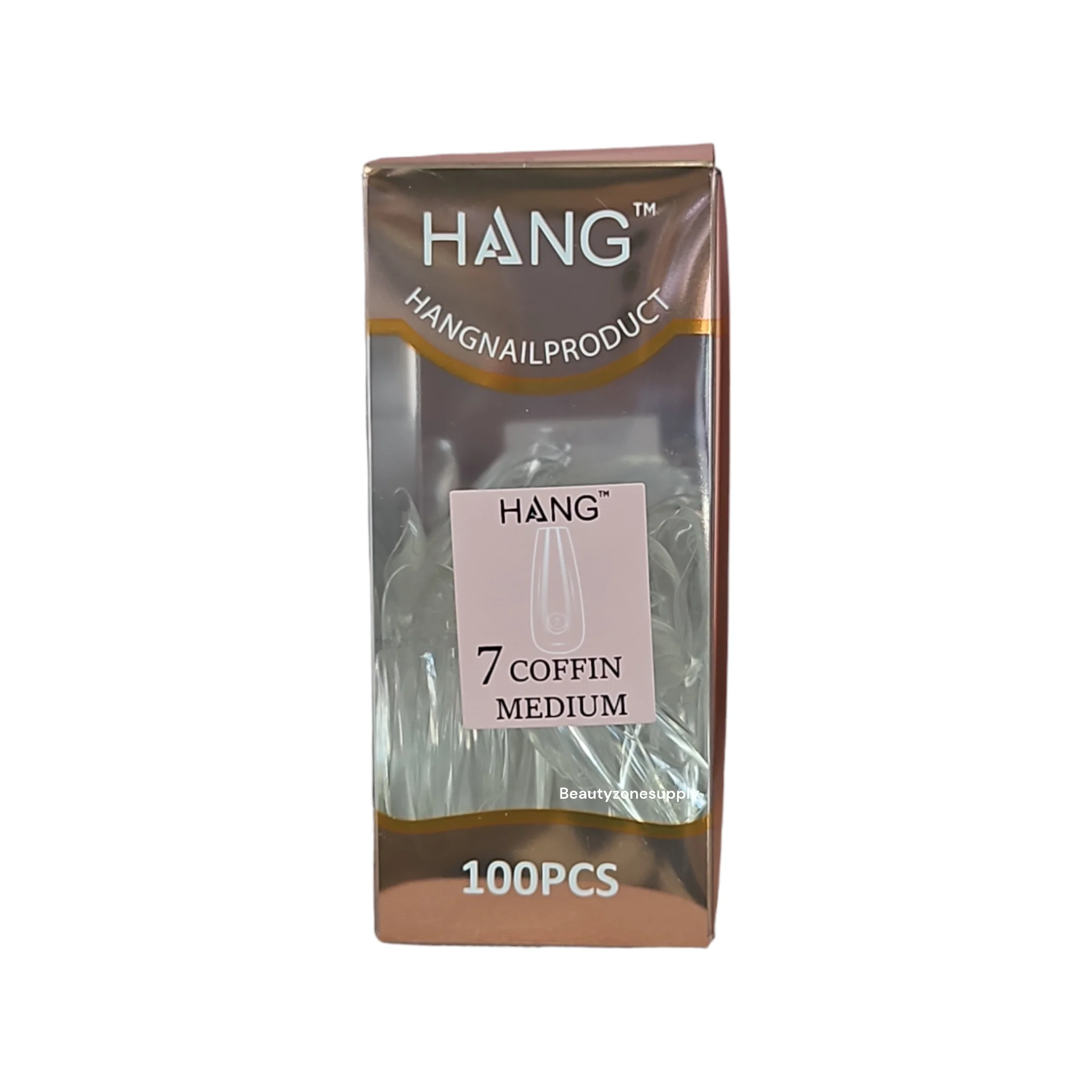 Hang Gel x Tips Premium 100 pc Refill Box Coffin Medium - Image 9