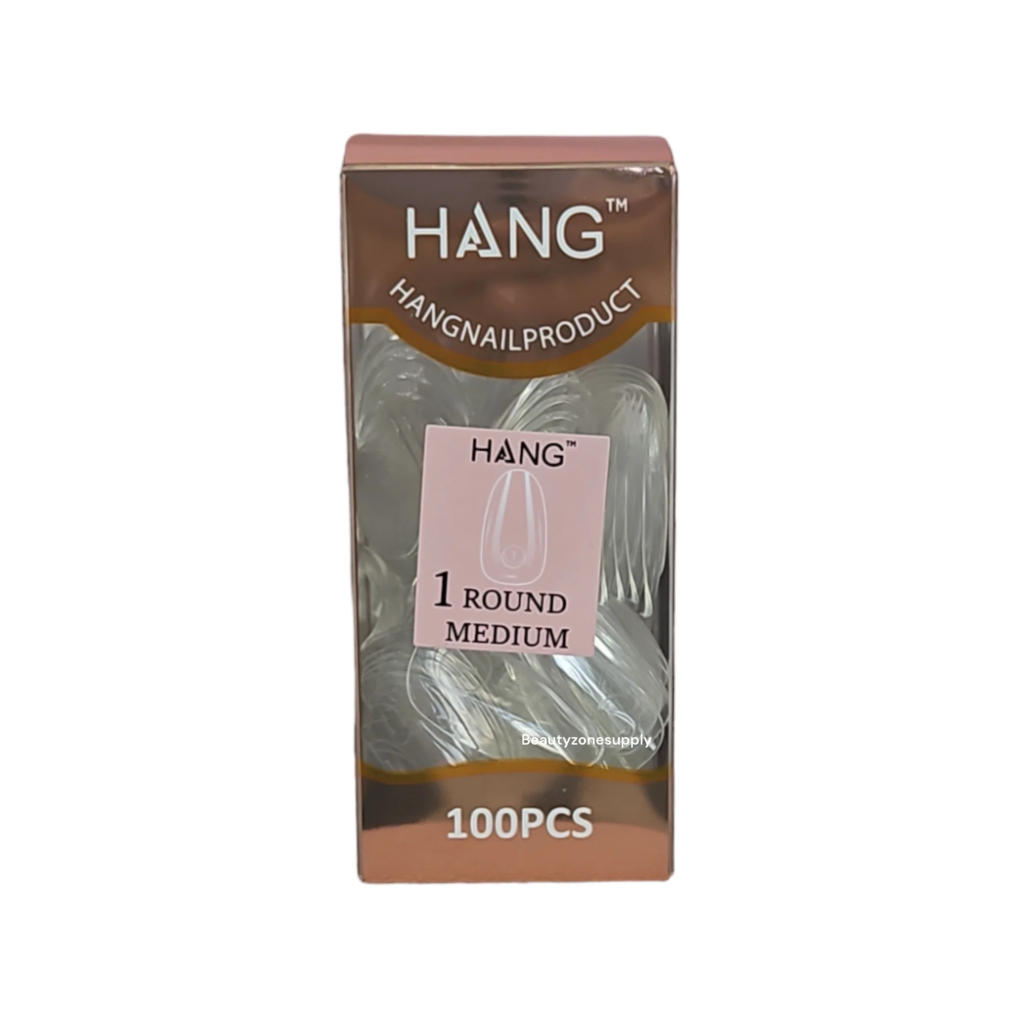 Hang Gel x Tips Premium 100 pc Refill Box Round Medium - Image 3