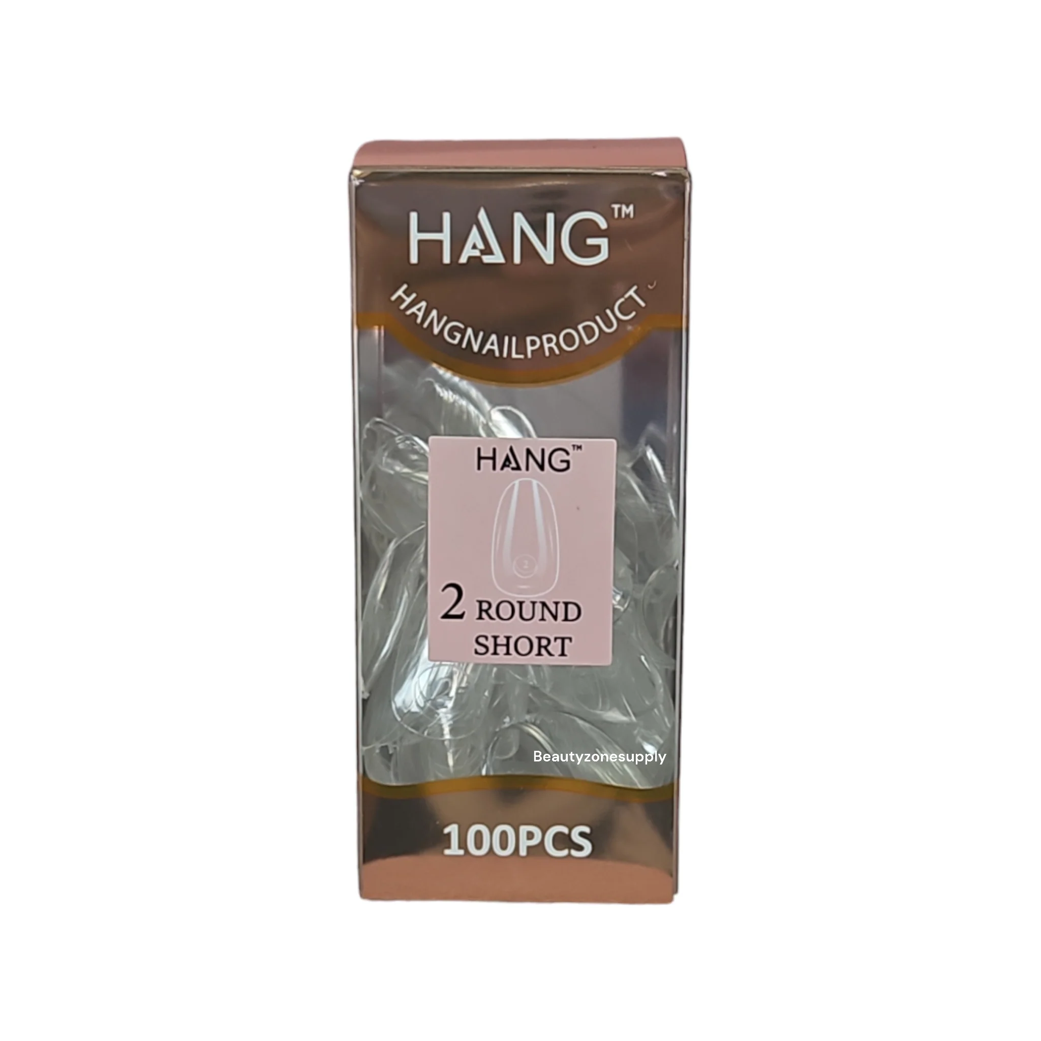 Hang Gel x Tips Premium 100 pc Refill Box Round Short - Image 4