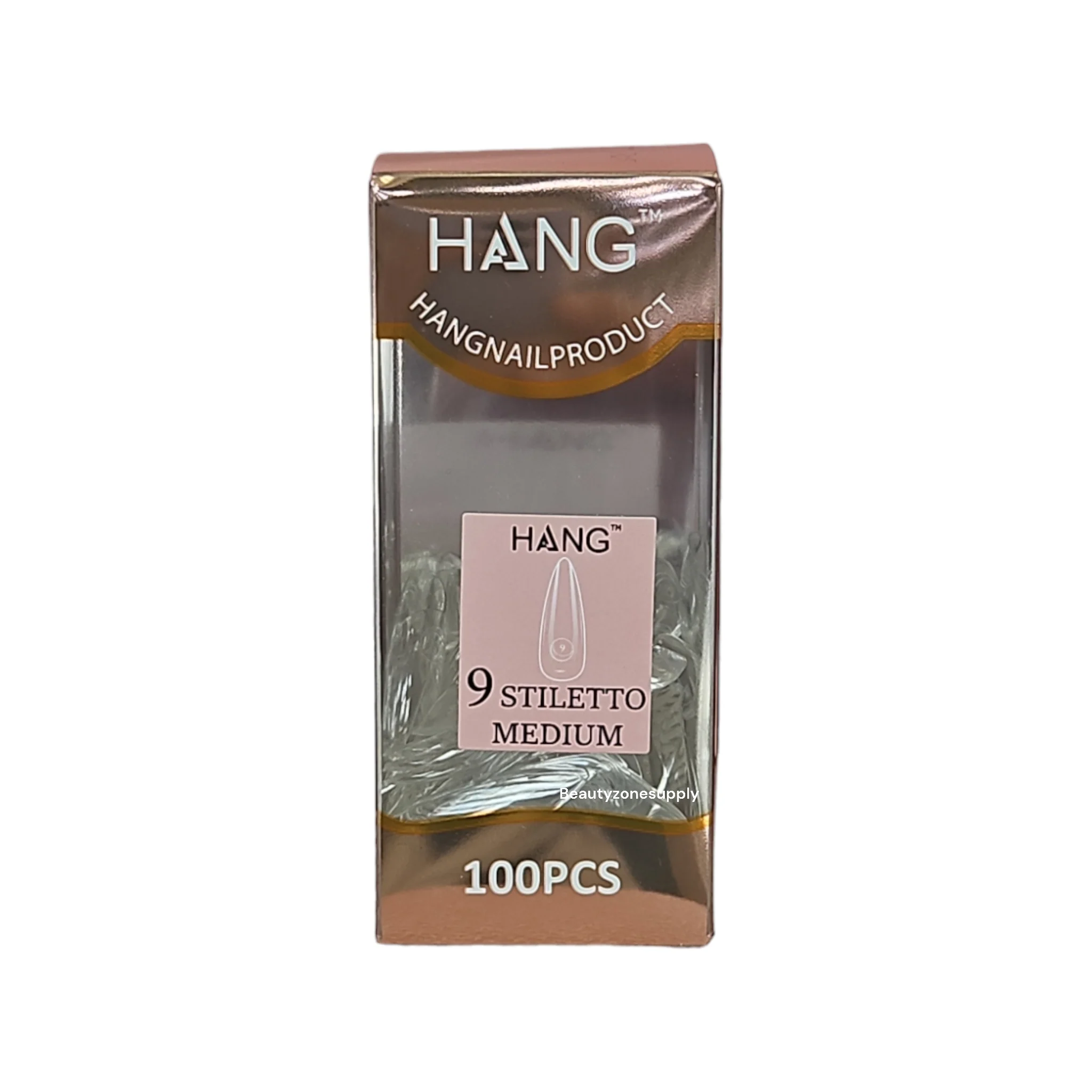 Hang Gel x Tips Premium 100 pc Refill Box Stiletto Medium - Image 11