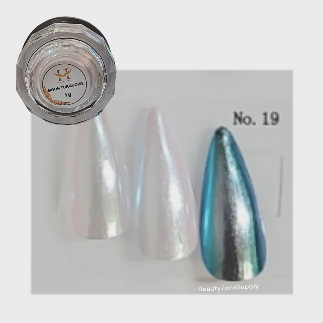 Hang New Chrome Effects Powder Moon Turquoise Jar #19