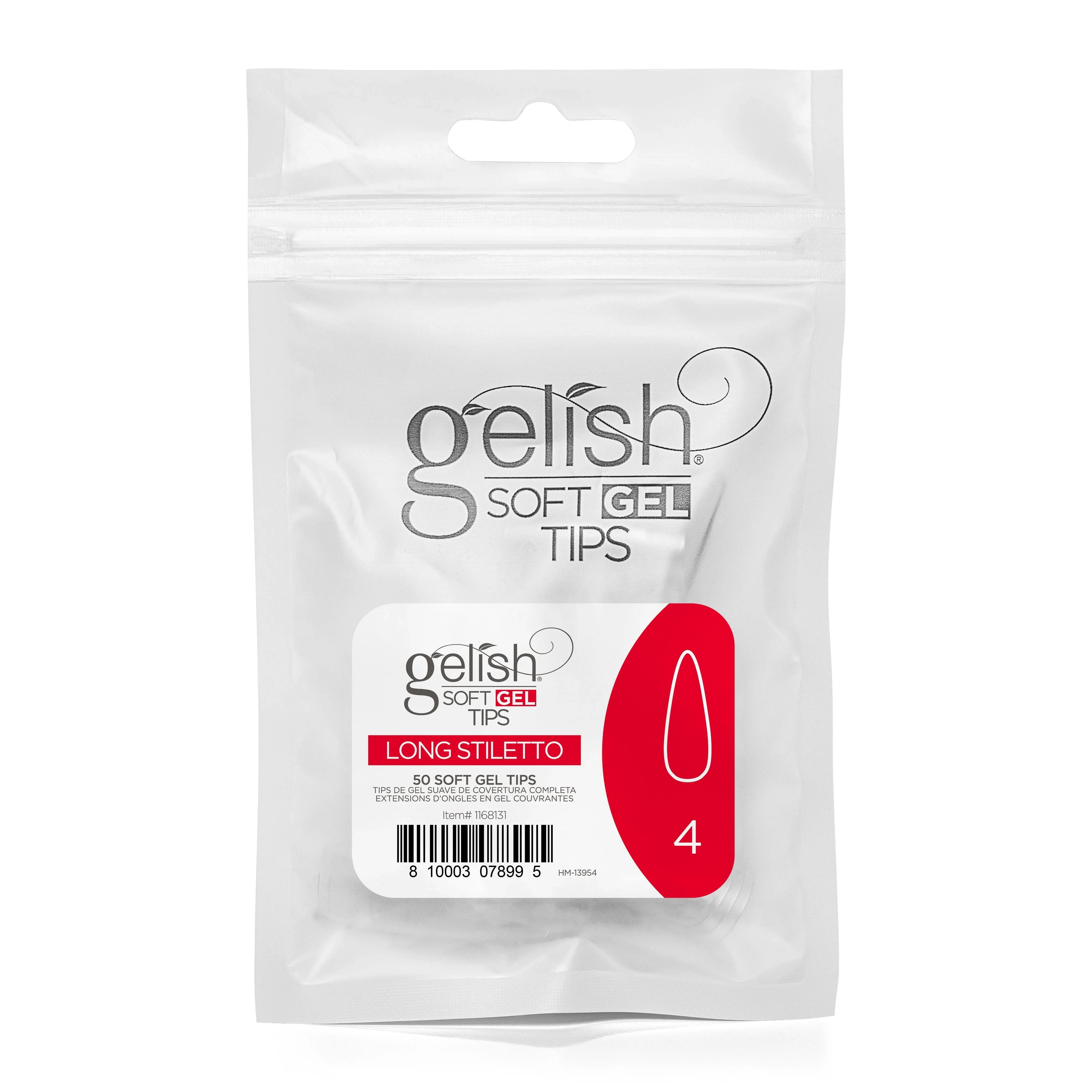 Harmony Gelish Soft Gel Tips Long Stiletto 50 CT Refill - Image 14
