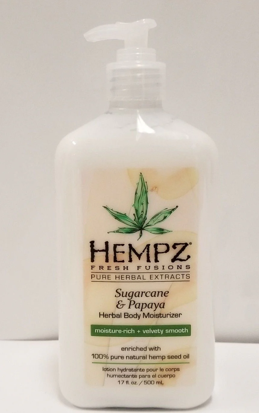 Hempz Fresh Fusions Sugarcane & Papaya Herbal Body Moisturizer - 17oz - Image 2