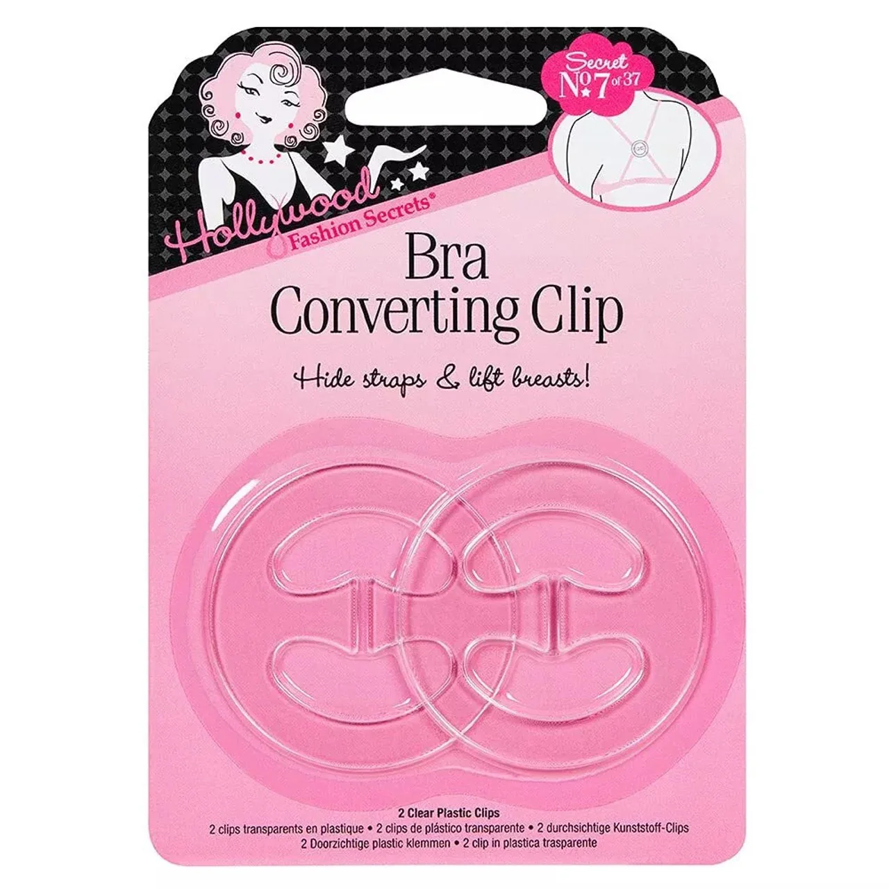 Hollywood Fashion Secrets Bra Converting Clips (2 ct) #52453
