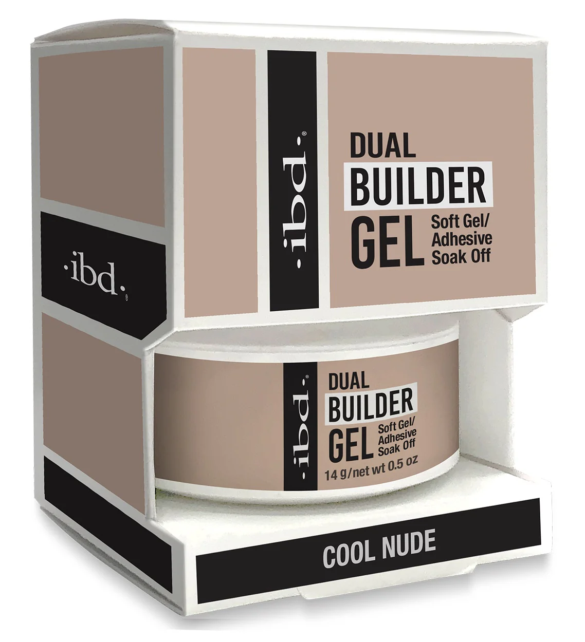 ibd Dual Builder Gel Cool Nude Jar 0.5 oz #36324