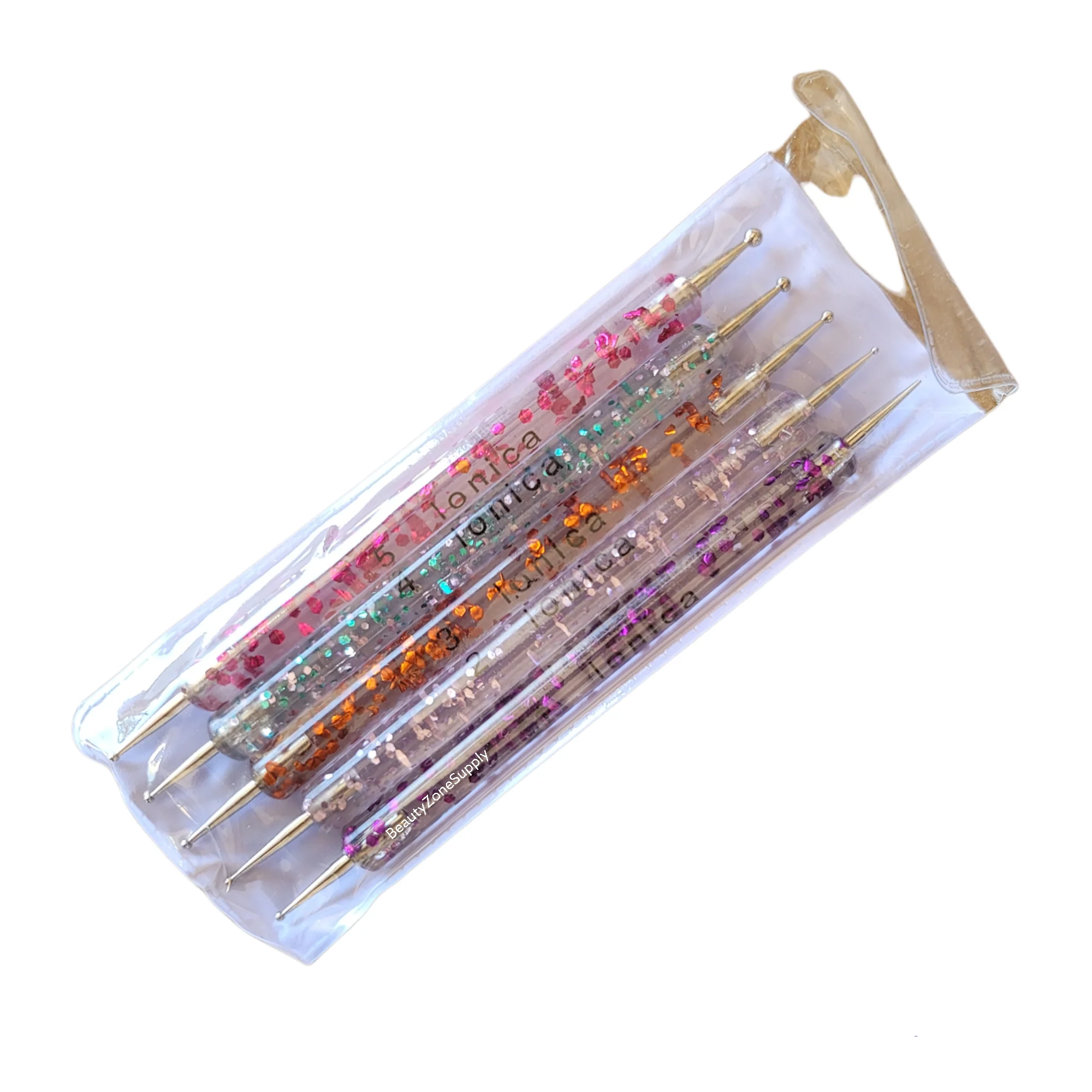 Ionica Art Dotting tool marble Acrylic handle set 5 pcs DP02 - Image 2