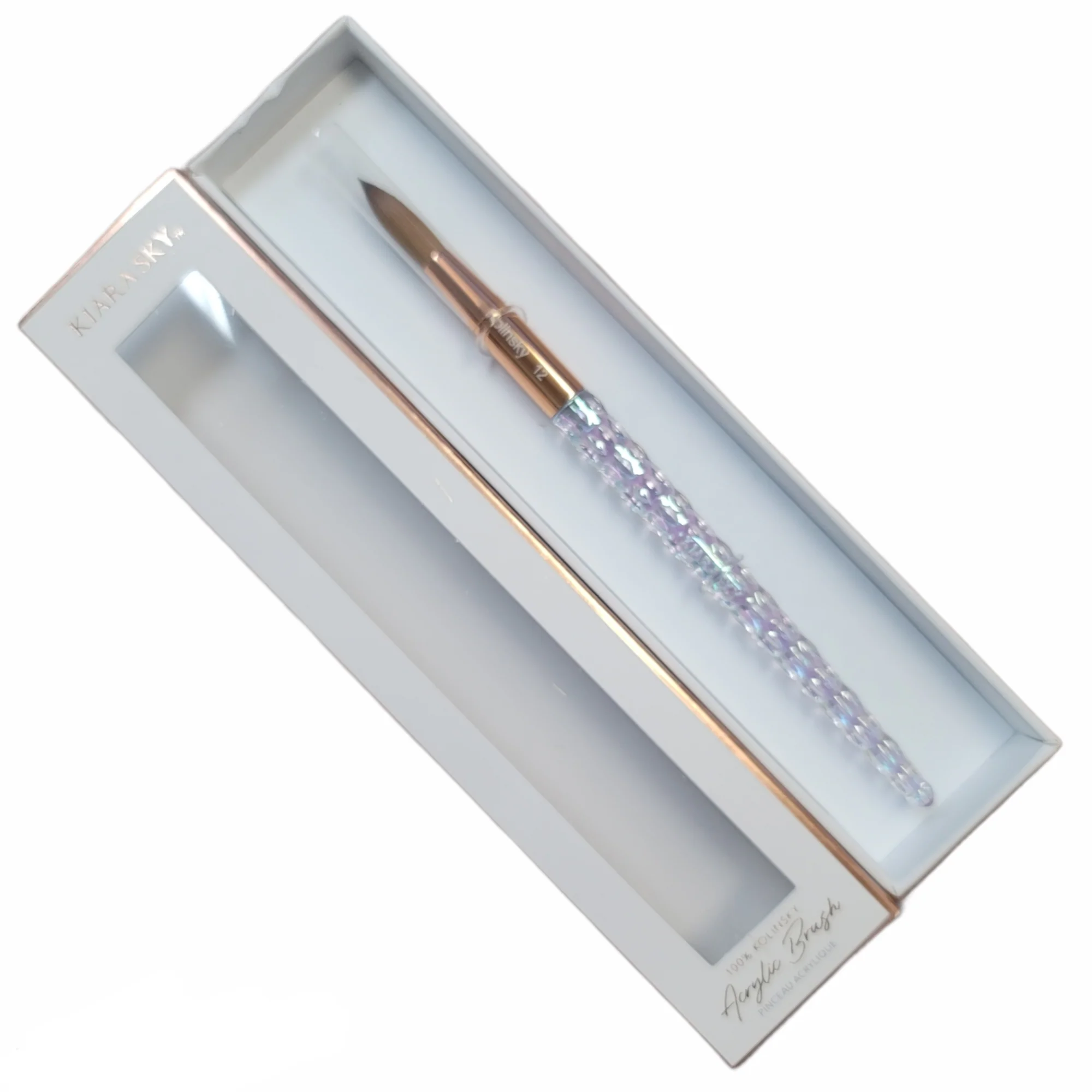 Kiara Sky Acrylic Nail Brush Kolinsky size 12